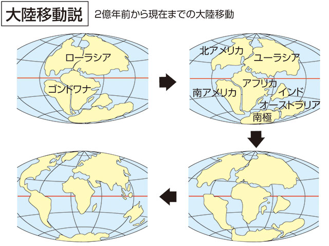 大陸移動説とは コトバンク