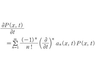 クラマース‐モワイヤルの方程式（英語表記）Kramers-Moyal equation
