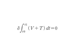 ハミルトンの原理（最小作用の原理）（英語表記）Hamilton's principle