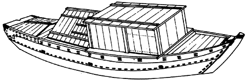 江戸湯船<b>②</b>〈川船図巻より〉