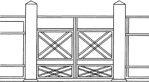 屏中門〈家屋雑考〉