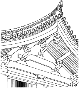 虹梁〈奈良県法隆寺鐘楼〉