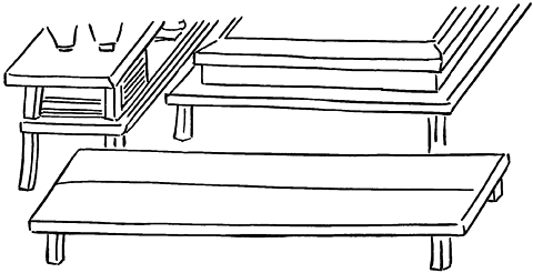 床子〈年中行事絵巻〉