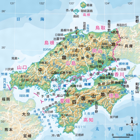 エレガント日本 地図 四国 最高の花の画像