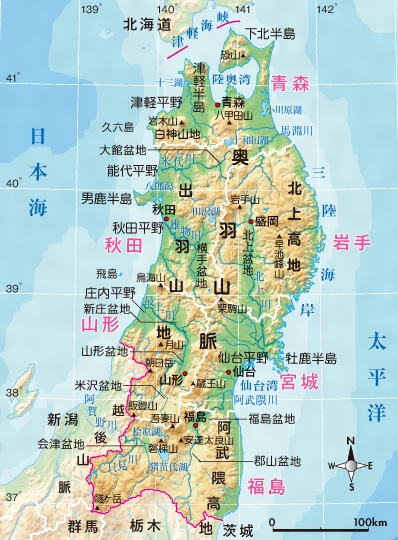 最高東北 地方 地図 画像 子供向けぬりえ