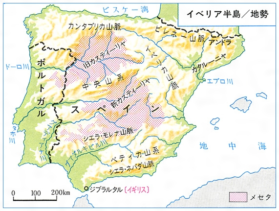 イベリア半島(イベリアはんとう)とは？ 意味や使い方 - コトバンク