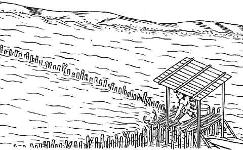 網代<b>②</b>〈石山寺縁起絵〉