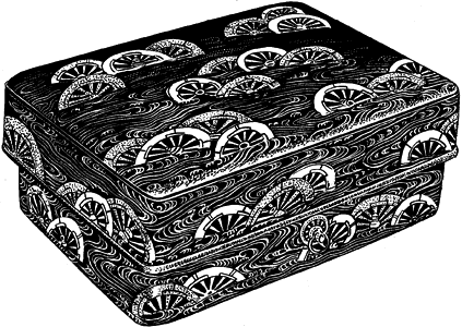 手箱〈片輪車螺鈿蒔絵手箱〉