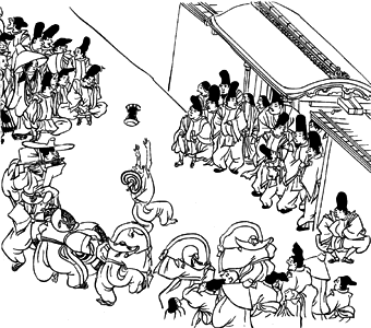 田楽<b>①</b>〈年中行事絵巻〉