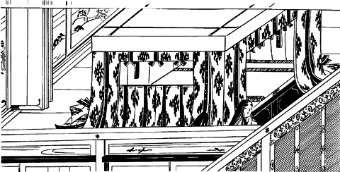 帳台<b>①</b>〈春日権現験記絵〉